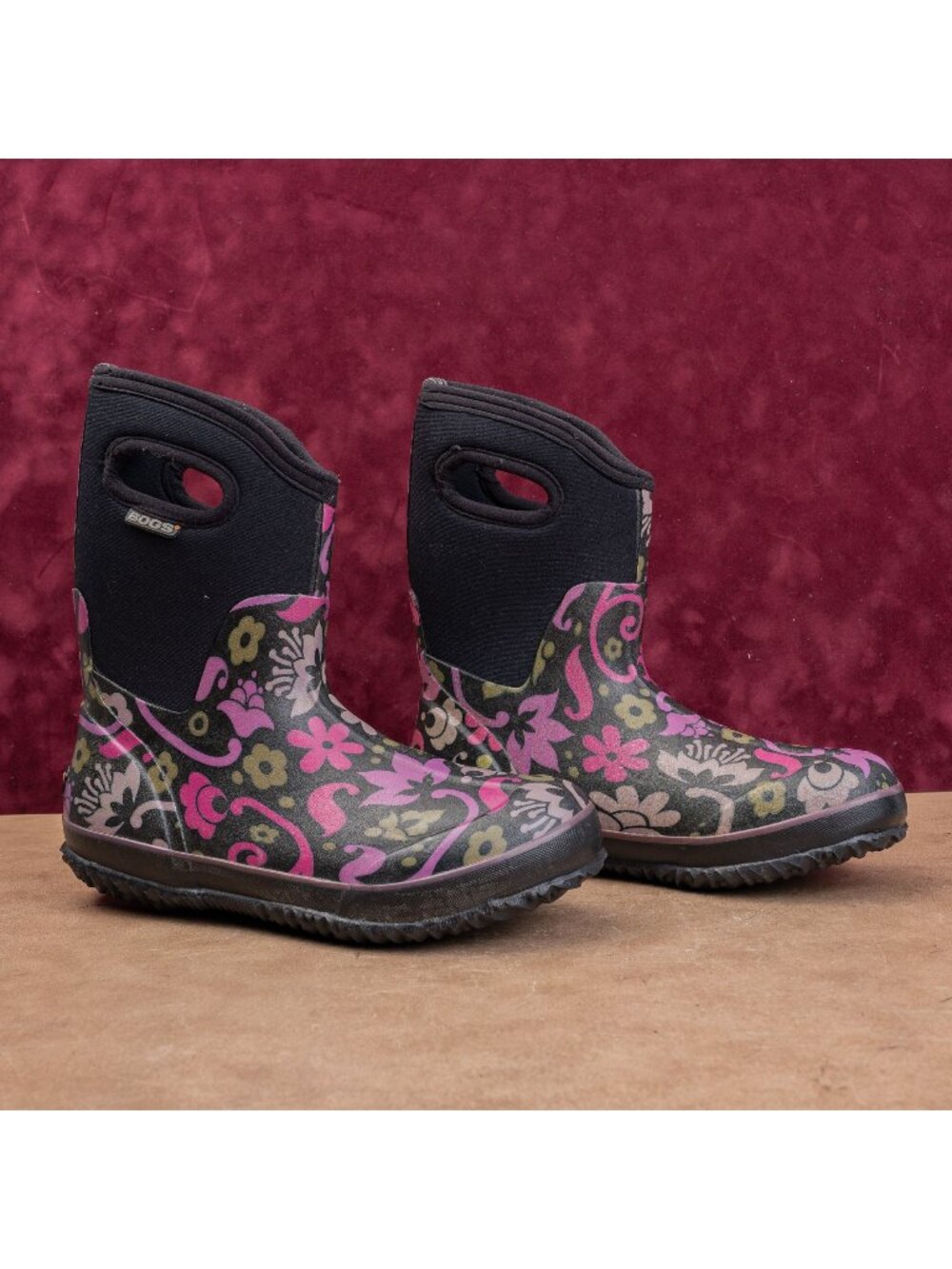 Bogs Women Classic Mid Corsage Multi Rain Rubber Wellies Slip-on Boots 7US EUR38